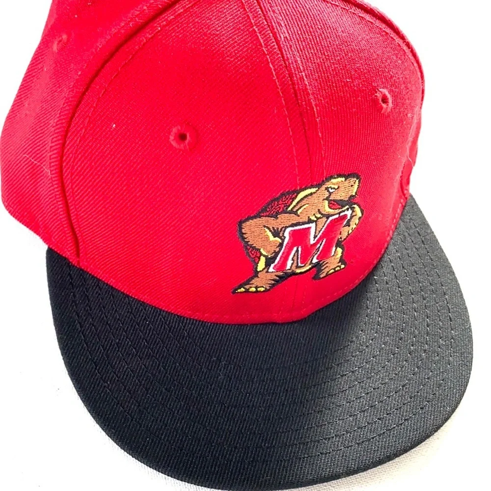 Maryland Terps New Era Red & Black Outline Snapback kids